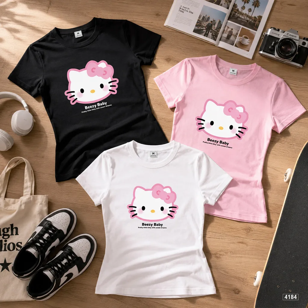 Áo baby tee nữ ôm body co giãn Kittie Beezy 4184_thumbnail_6