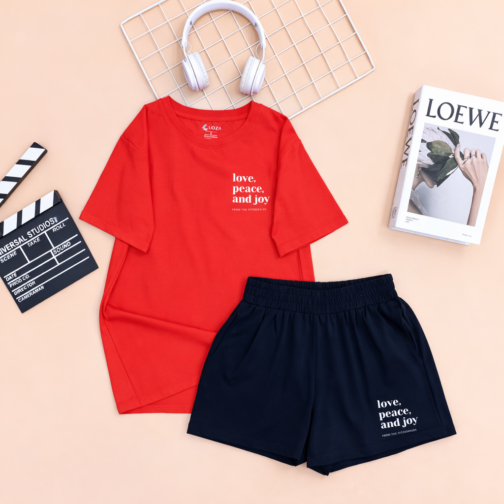 [Form rộng] Set bộ thun chữ 'Love, Peace, and Joy' - LOZA BP19_thumbnail_3