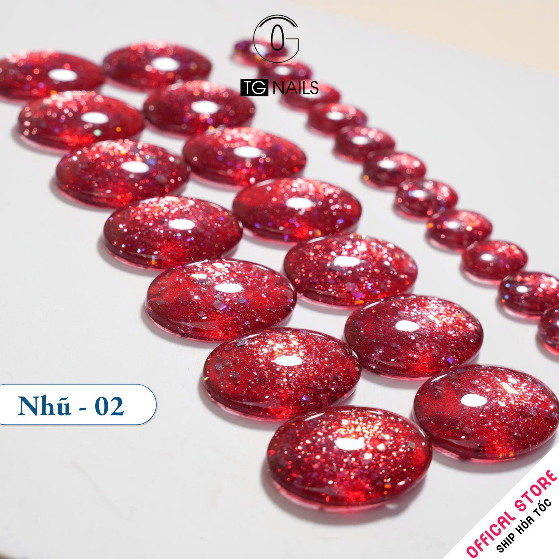 Sơn gel Nhũ kim tuyến siêu sáng TG chai 10g_thumbnail_5