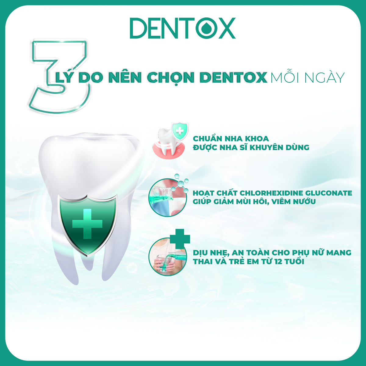 COMBO 2 CHAI Nước súc miệng Chuẩn Y khoa Dentox Khử hôi miệng Không cồn không cay 250ml_thumbnail_3