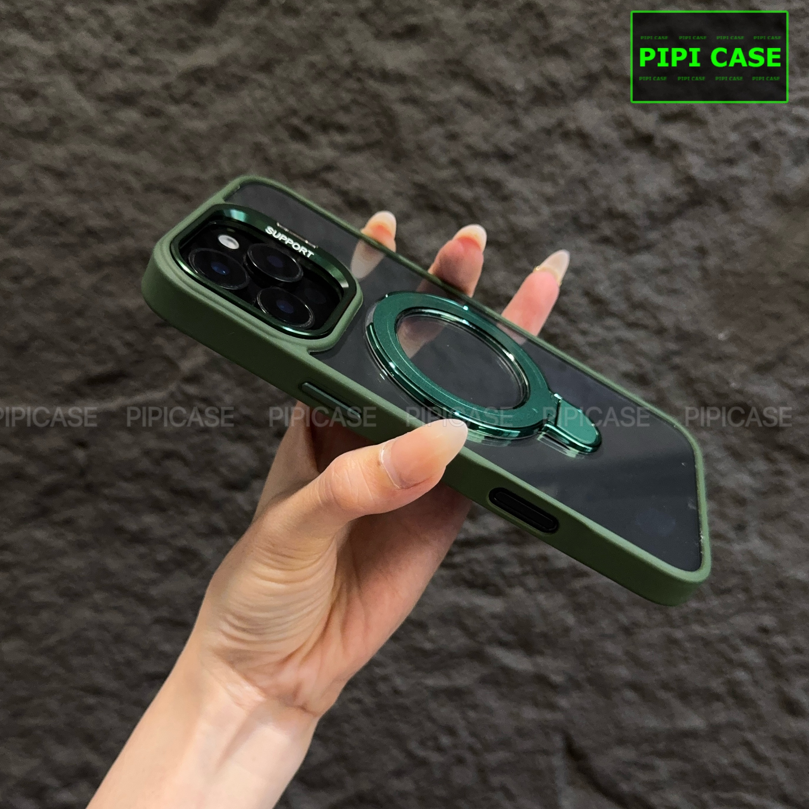 Ốp Lưng iPhone 12 Pro Max - Super Gone - Xanh Lá_thumbnail_6