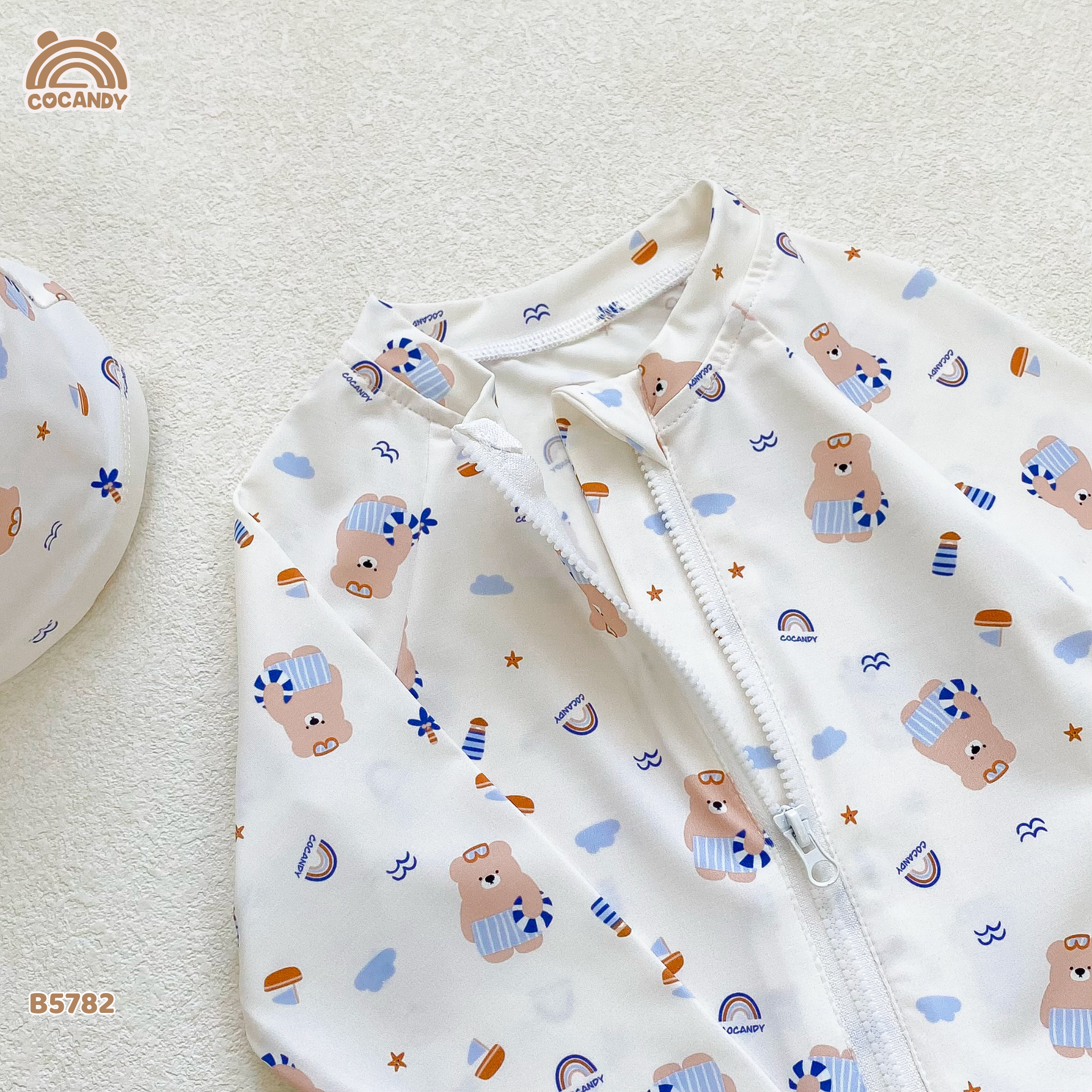 Bộ bơi dài liền BE hình gấu nâu cute_thumbnail_5