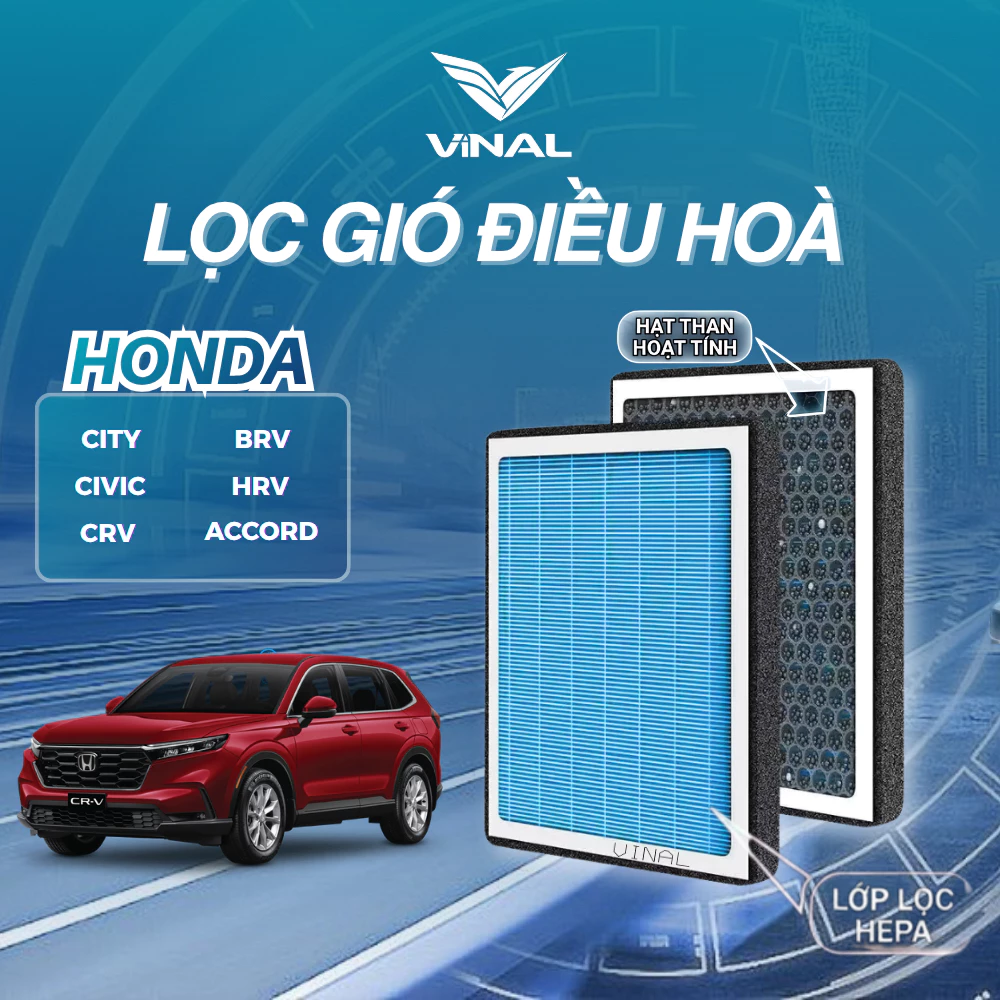 Lọc Gió Điều Hòa Honda City, Civic, CRV, BRV, HRV, Accord Lọc Gió Ô Tô VINAL