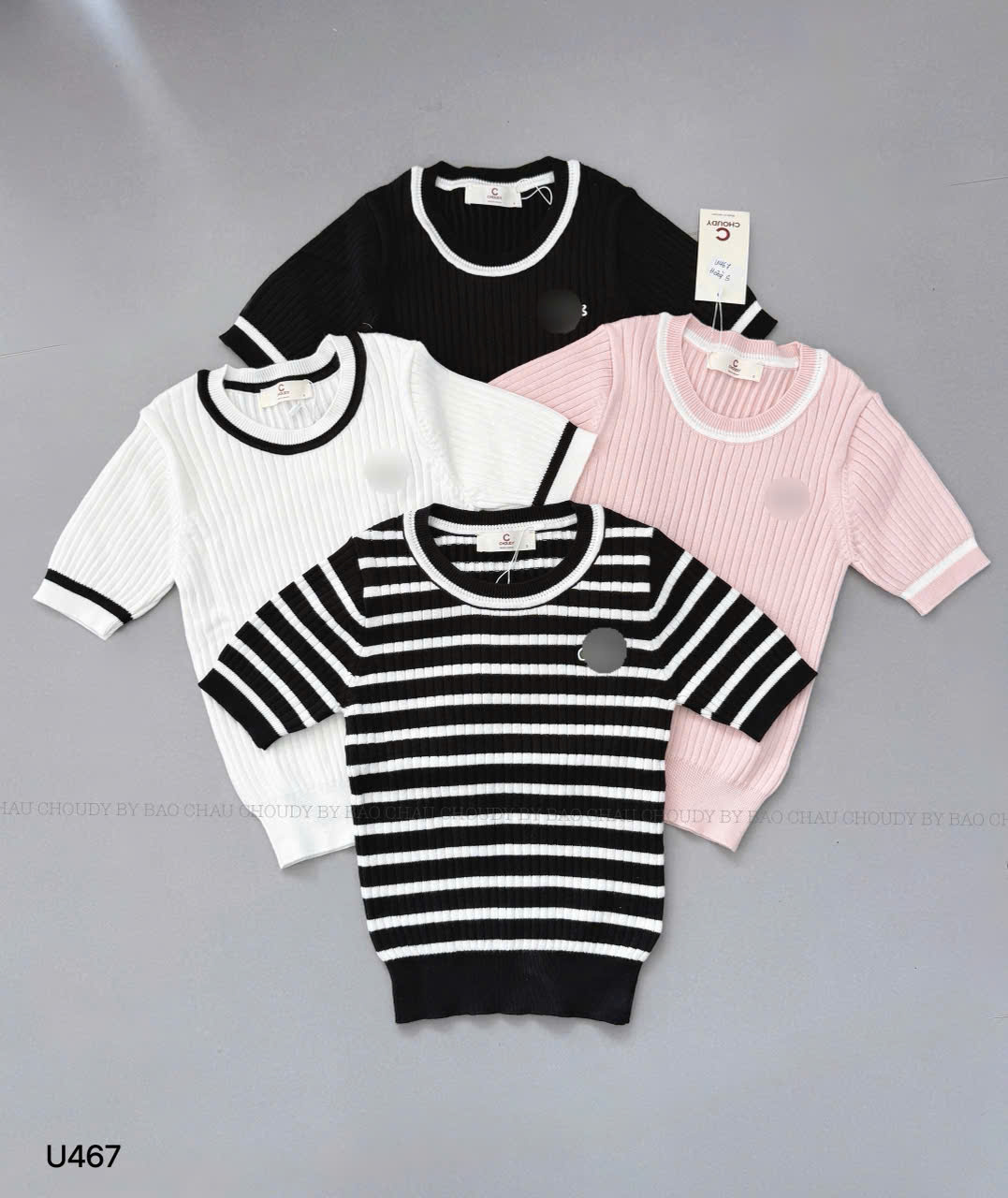 U467 ÁO DỆT KIM 4 MÀU