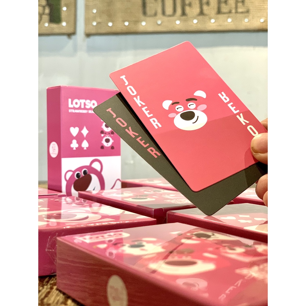 Bộ Bài Tây GẤU DÂU siêu đáng iu - hàng hot trend độc quyền LOTSO BEAR - STRAWBERRY BEAR POKER_thumbnail_7
