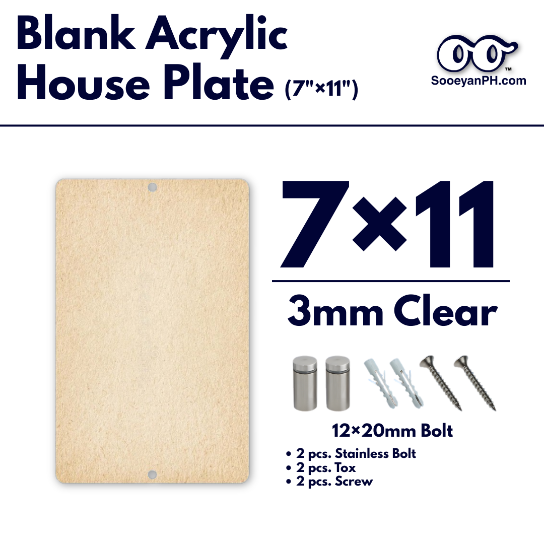 7×11 — Blank Acrylic House Plate_thumbnail_0