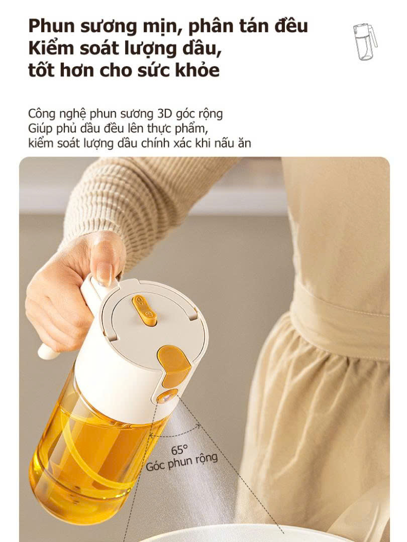 Bình xịt dầu Ăn TAFUCO 650ML