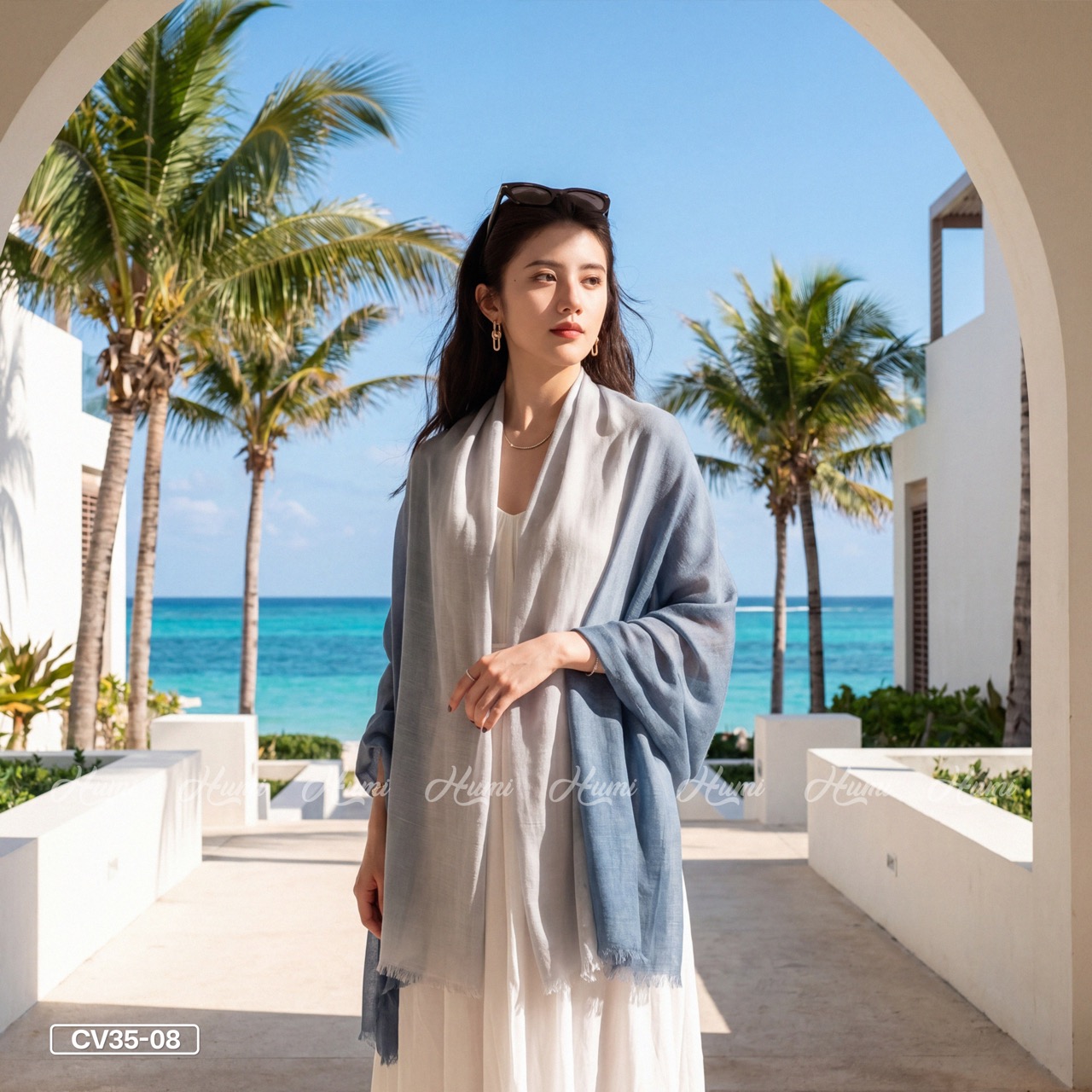 KHĂN COTTON PHA MÀU CHO NỮ (CV35-08)_thumbnail_6