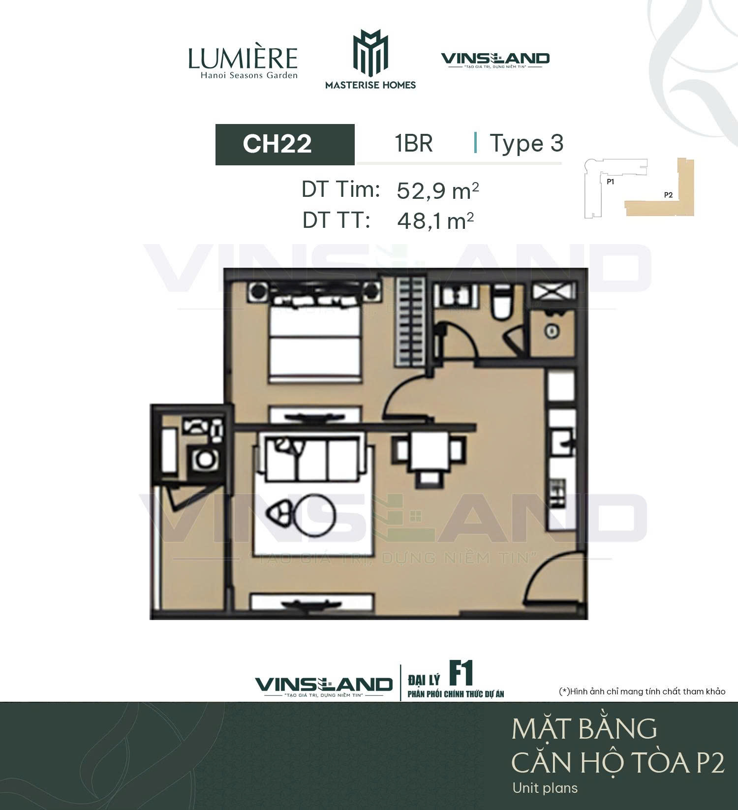 22 1br 48,1m2