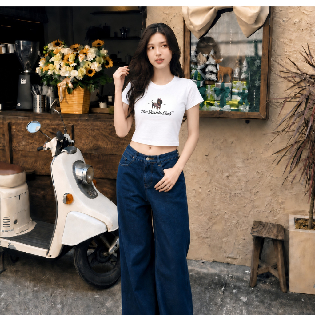 Áo Croptop hình chú chó đội mũ - Loza CR8580_thumbnail_0
