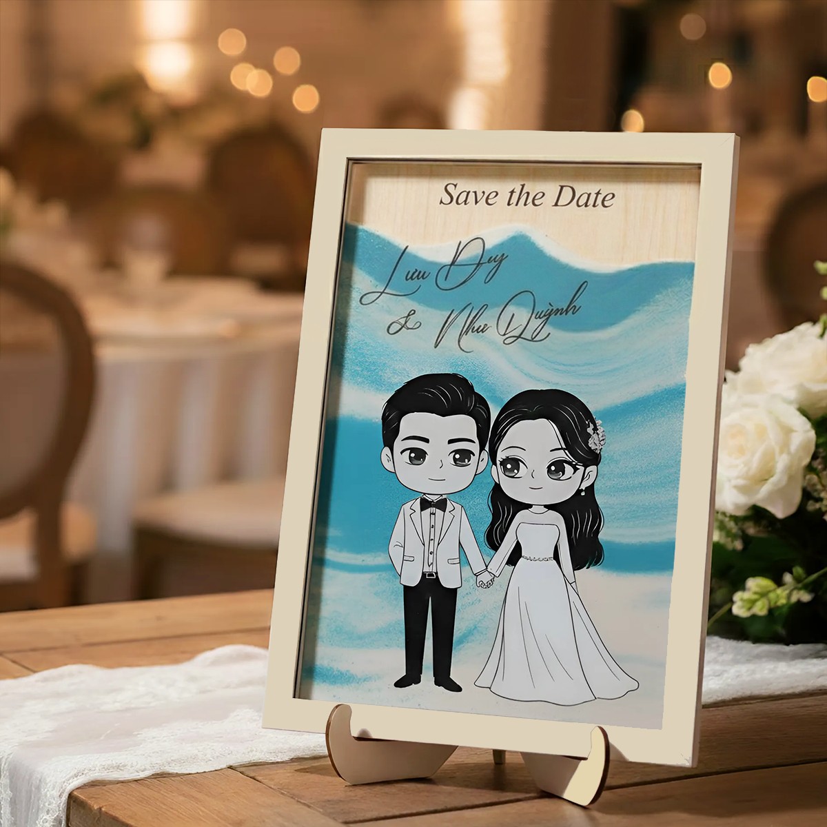 Tranh Rót Cát Đám Cưới – Nghi Thức Cưới Ý Nghĩa, Thiết Kế Theo Yêu Cầu (Tặng Kèm Cát) - Size tính theo chiều ngang_thumbnail_10