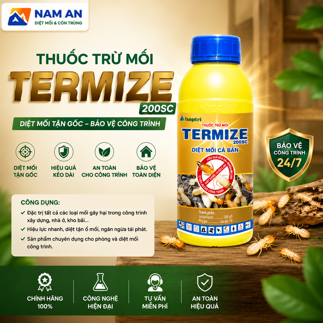 Thuốc Diệt Mối Termize 200SC - Chai 1 Lít