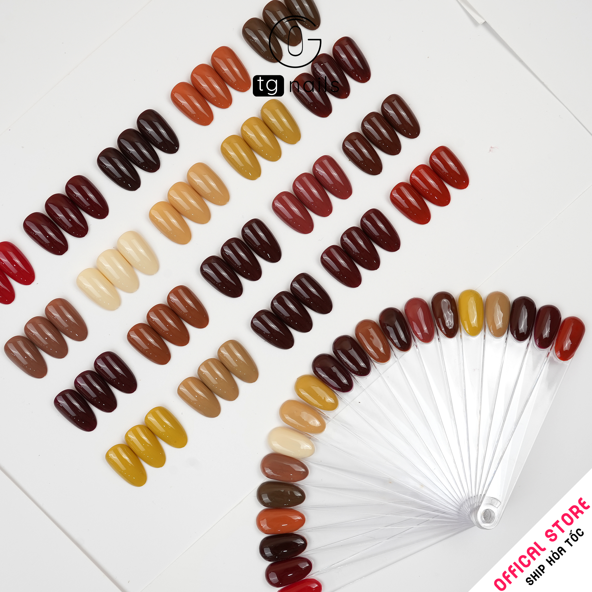 ComBo 20 màu Nâu TG Nails kèm bảng màu_thumbnail_4