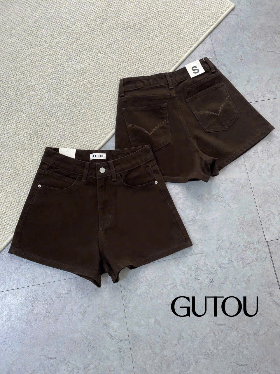 [ GUTOU ] Quần Short Jean Aeris Casual_thumbnail_5