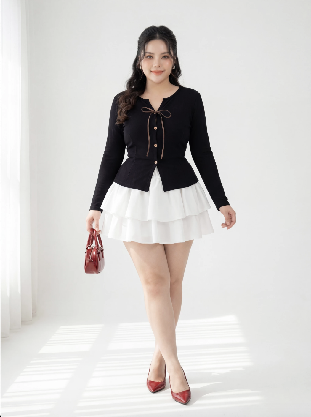 Chân váy tầng lưng thun hack dáng bigsize - 55-90kg_thumbnail_4