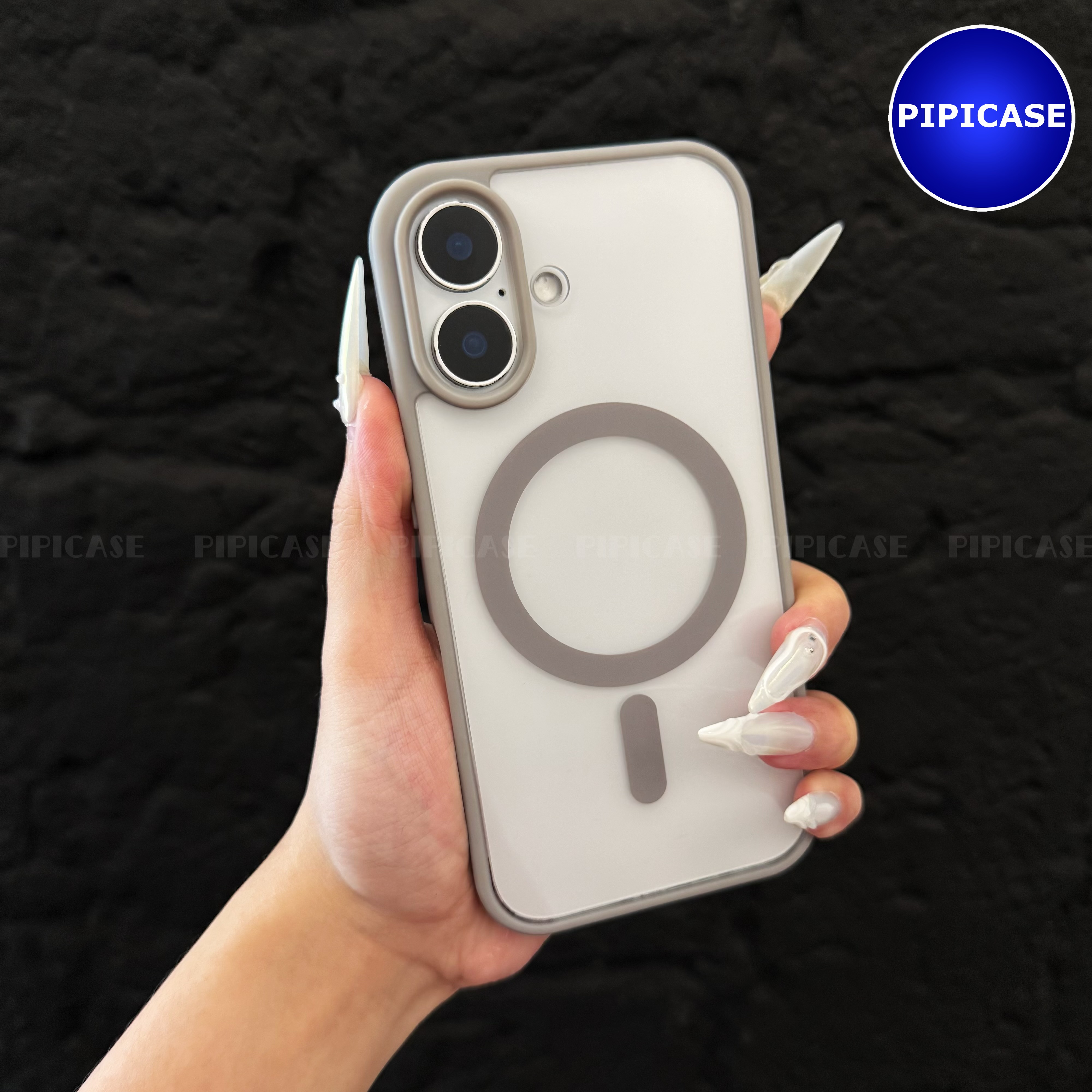 Ốp Lưng iPhone 16 - Chic - Xám_thumbnail_3