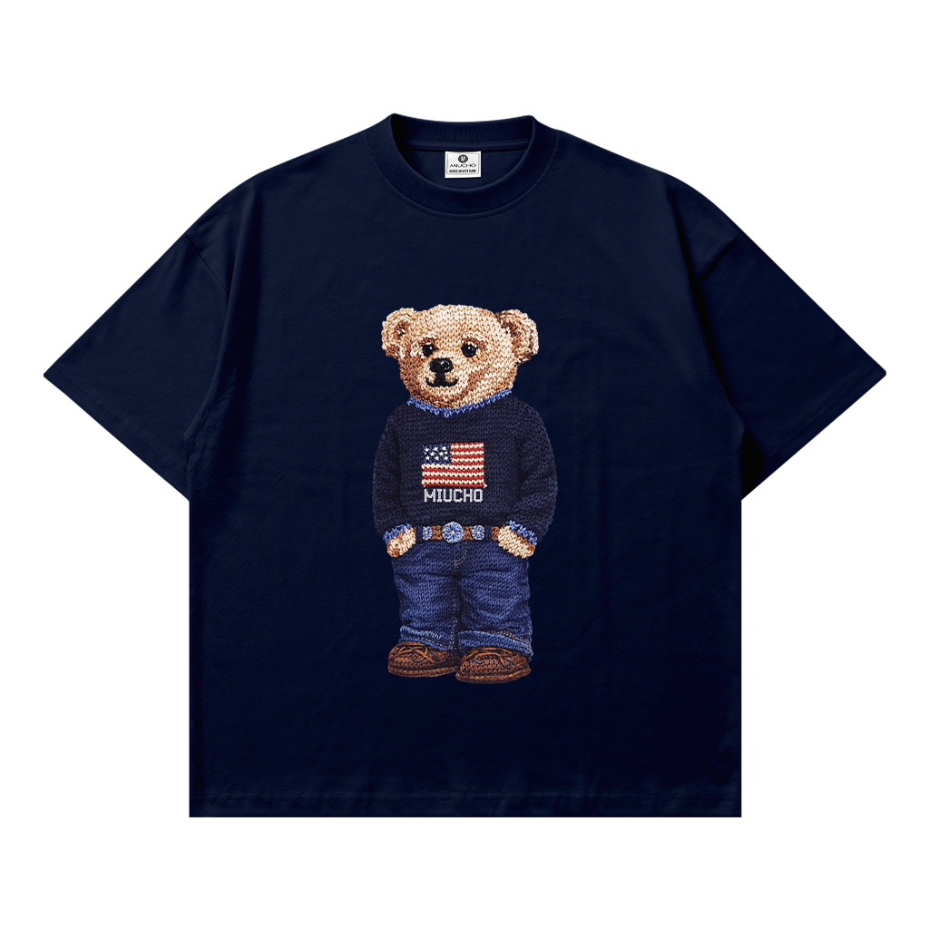 Áo thun boxy nam nữ Teddy đứng form Miucho 3460_thumbnail_13