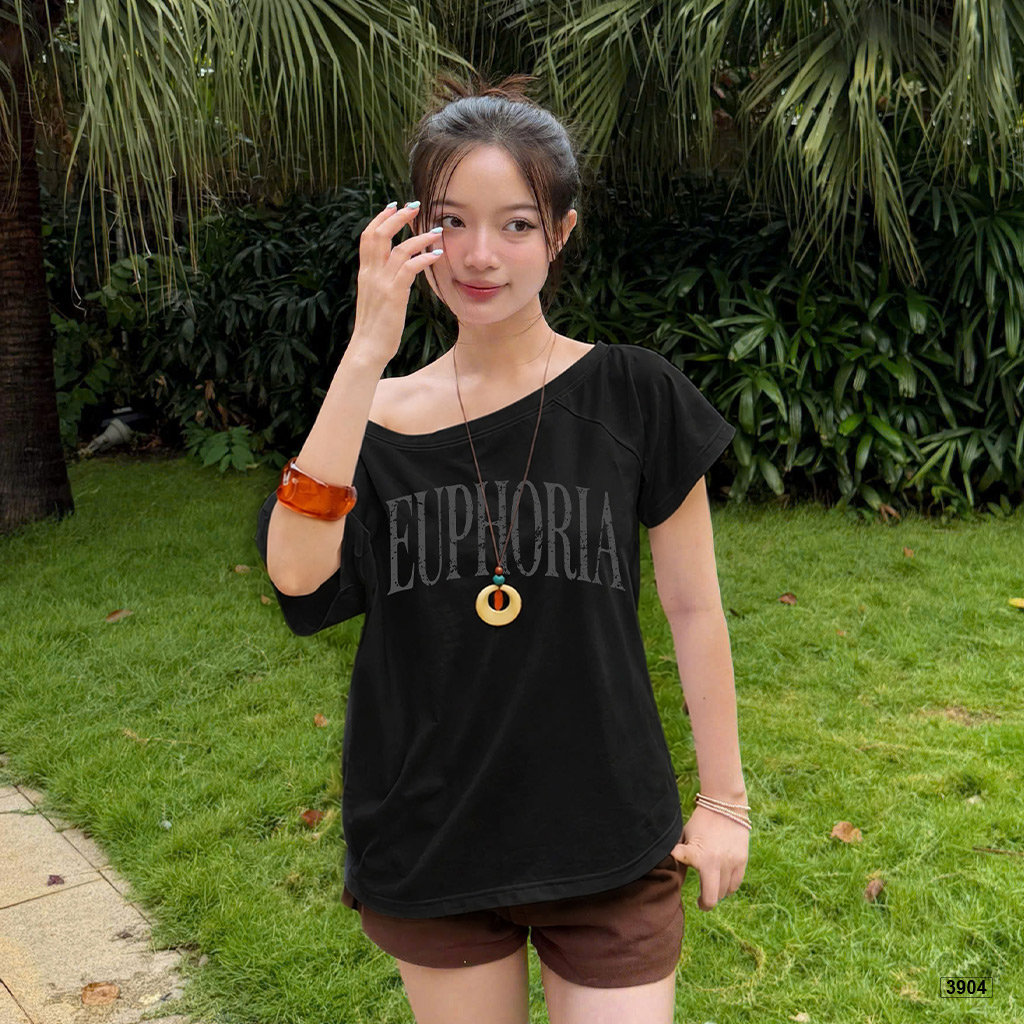 Áo thun nữ form rộng lệch vai chất thoáng mát Miucho 3904_thumbnail_4