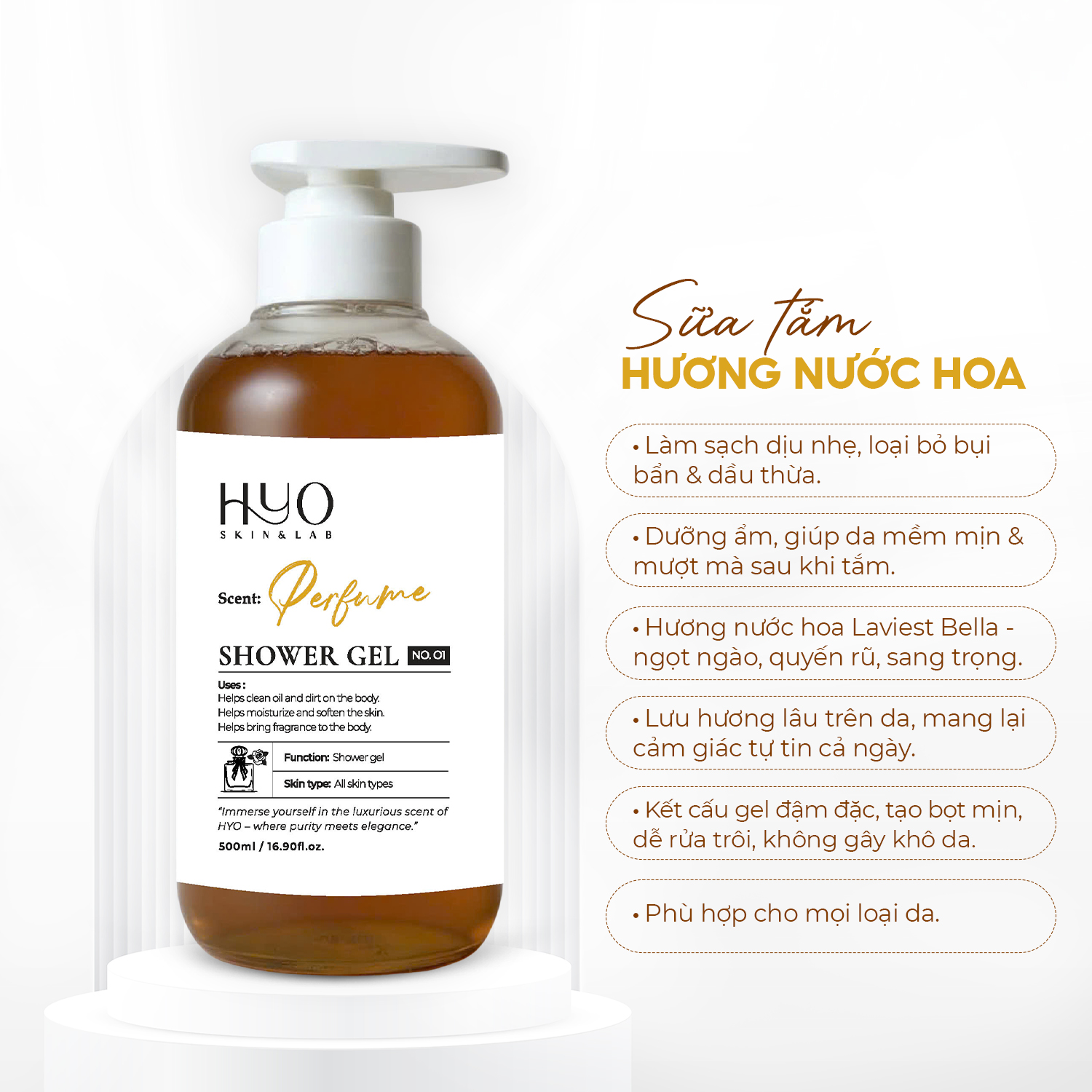 [A125] PERFUME SHOWER GEL 500ML - HYO SKIN & LAB_thumbnail_3