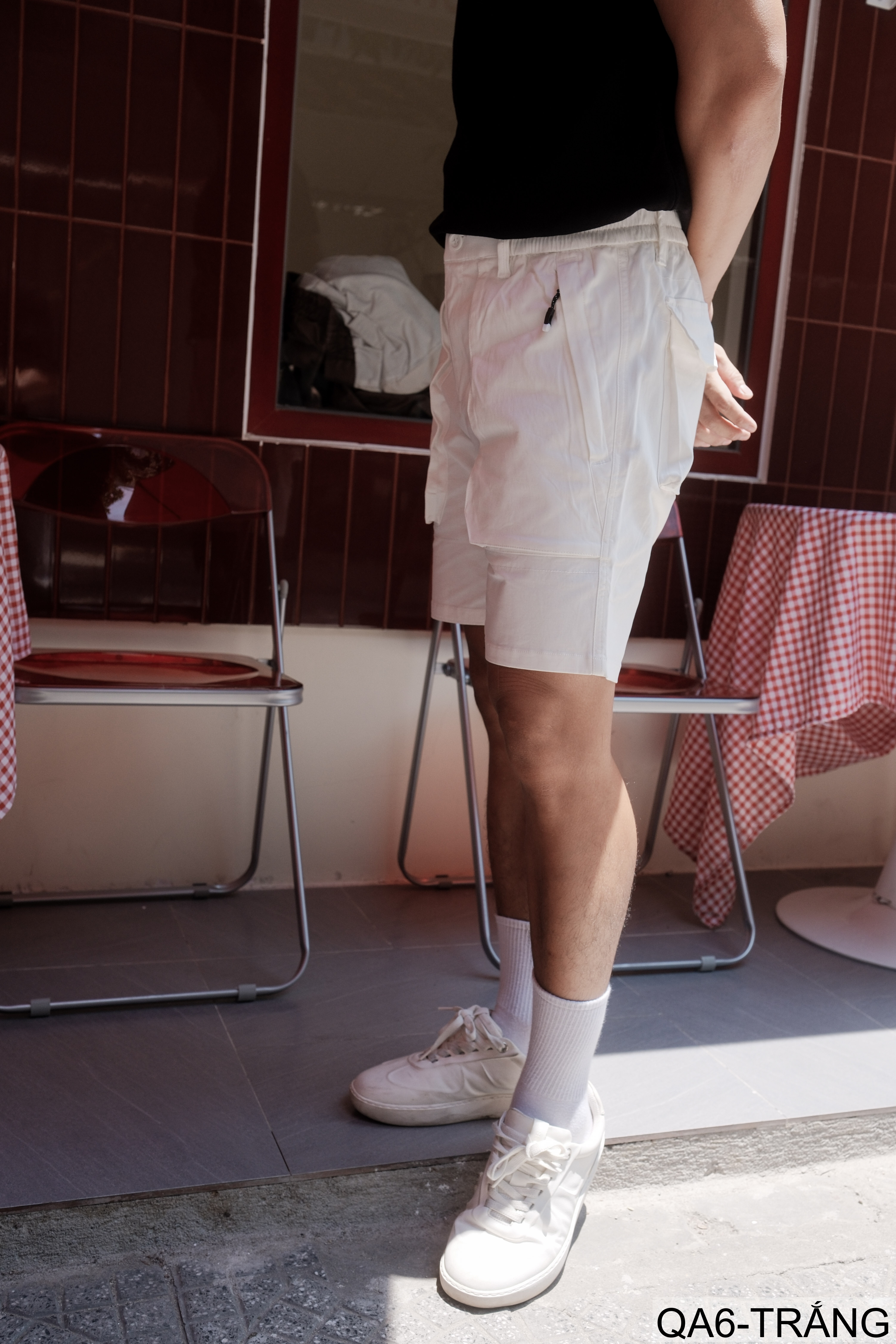 QA6 - Quần short nam dáng rộng phong cách Hàn Quốc, chất cotton thoáng mát, ống đứng, 5 tấc, có túi kéo_thumbnail_4