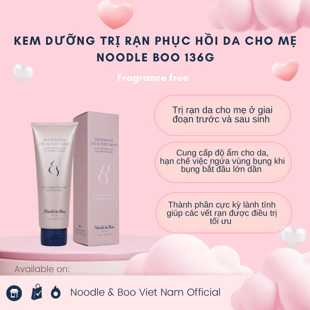 Kem dưỡng trị rạn phục hồi cho mẹ Noodle Boo 136g