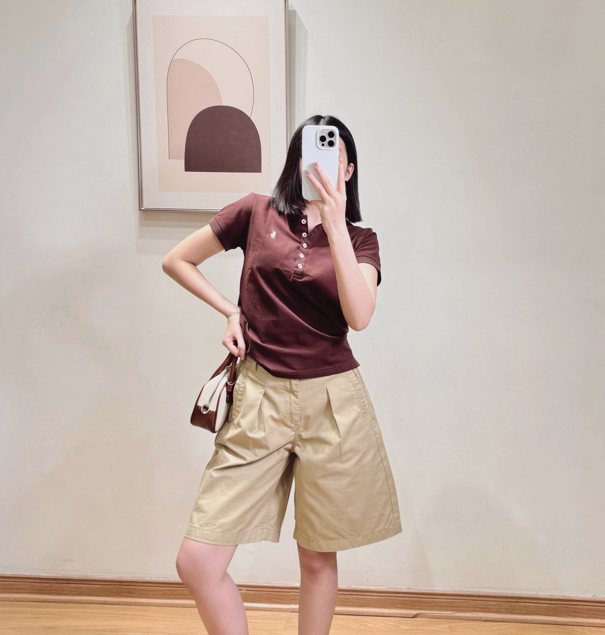 11 SHORT KAKI LỠ PINKO 2 MÀU