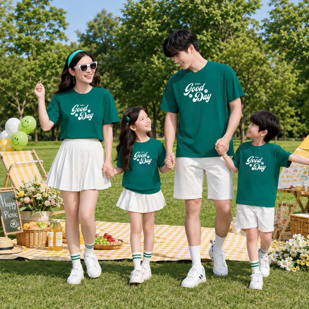 Áo phông gia đình chữ "Have a good day" - LOZA GD002