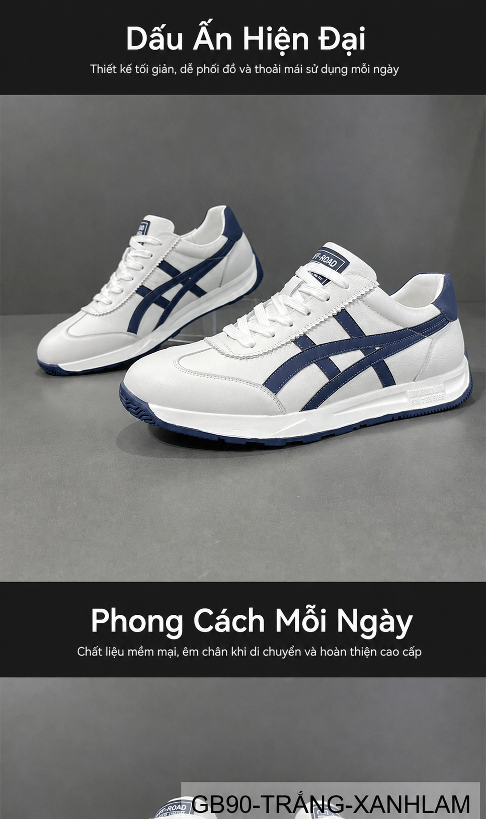 GB90 - Giày da nam phong cách Hàn Quốc, phối màu thời thượng, đế bằng êm ái_thumbnail_3