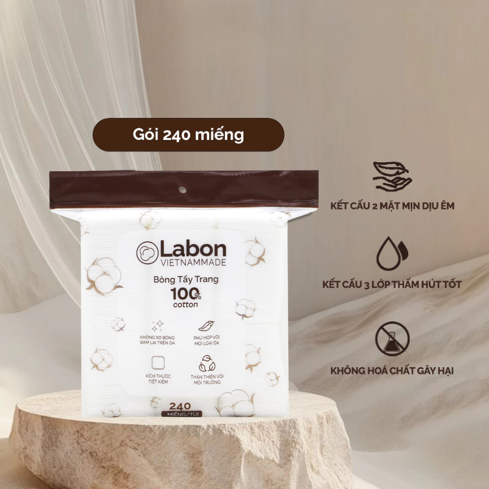 Combo 2 gói bông tẩy trang LABON