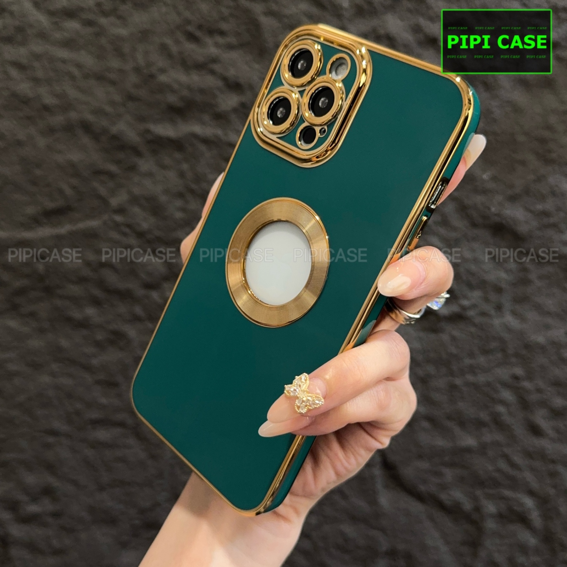 Ốp Lưng iPhone 13 Pro - Pandora - Xanh Lá