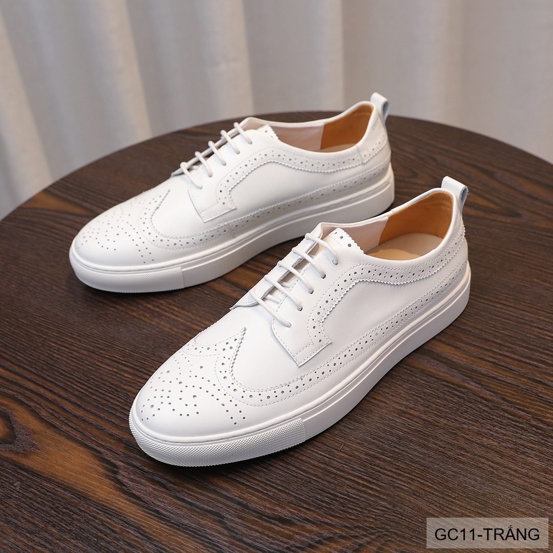 GC11 - Giày Nam Brogue Da Thật Phong Cách Anh Quốc Thiết Kế Sneaker Thời Trang_thumbnail_2