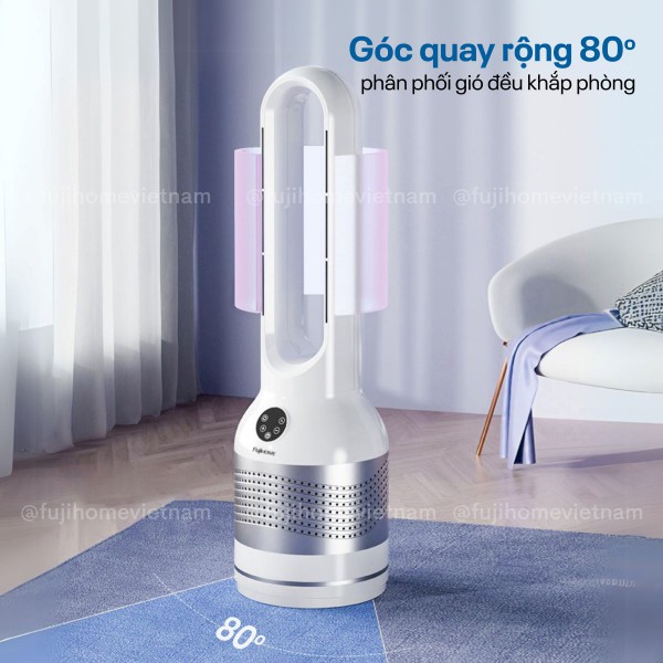 Quạt không cánh lọc không khí HEPA, khử khuẩn Anion + UV kết nối WIFI Fujihome BF22-HEPA_thumbnail_2