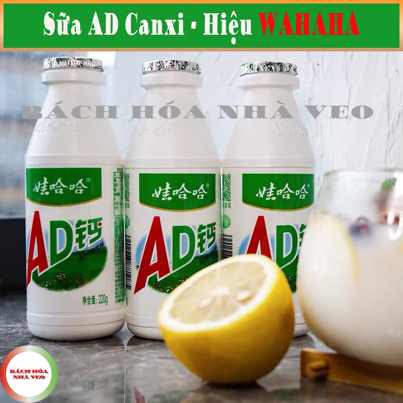 Sữa AD Canxi Hiệu WaHaHa, Tốt Cho Sức Khỏe, Bổ Sung Canxi - 220, Hàng Chuẩn, Date Mới_thumbnail_3