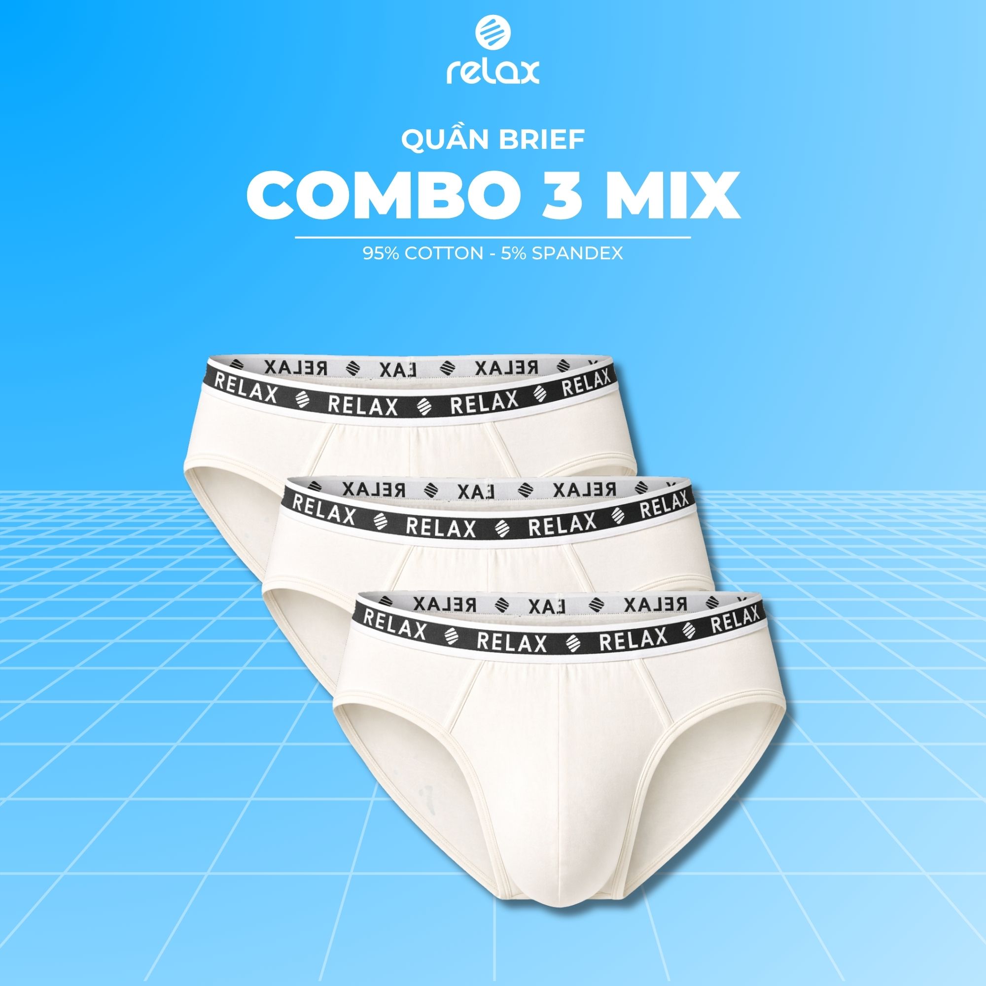COMBO 3 QUẦN LÓT NAM BRIEF RDO120