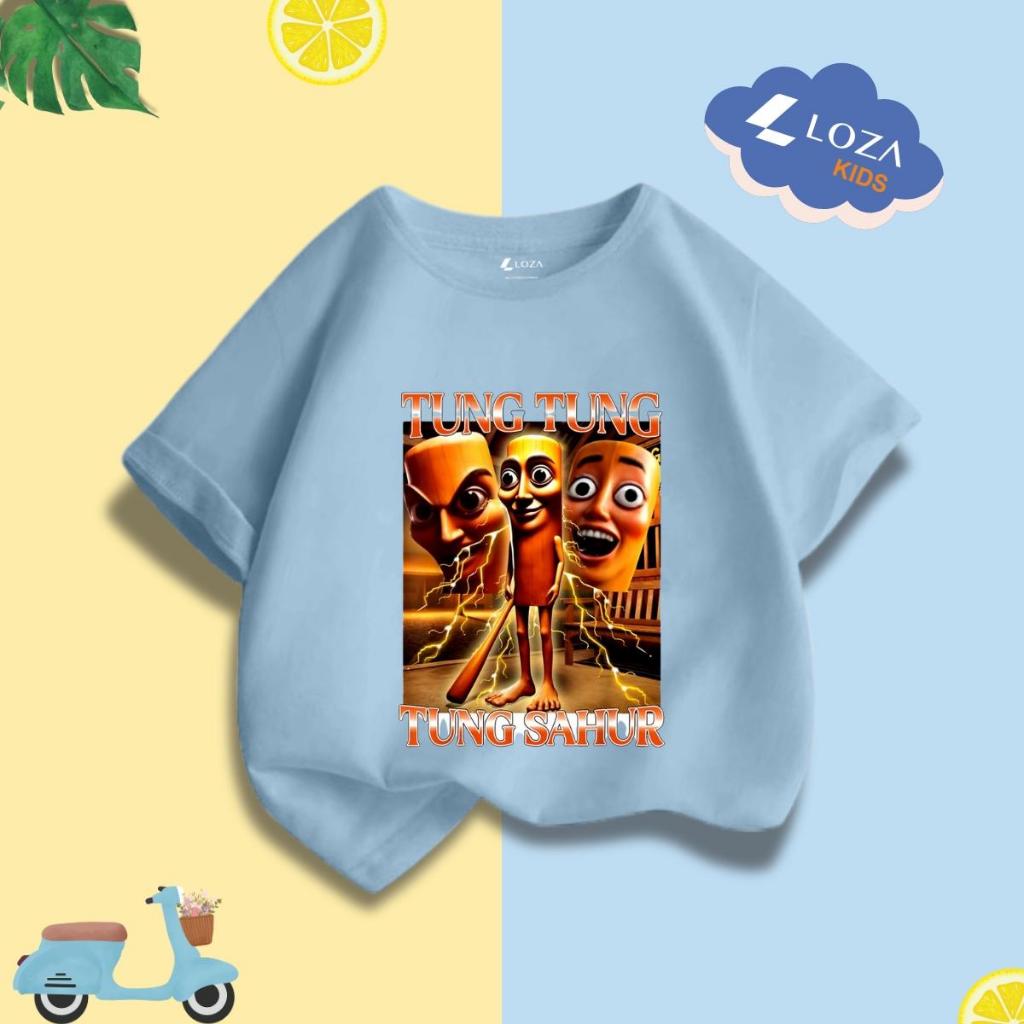 [XẢ KHO SIZE 130] Áo phông cho bé trai bé gái nhiều mẫu chất liệu thun cotton mềm mát size từ  22-26kg - Loza Kids XA006_thumbnail_26
