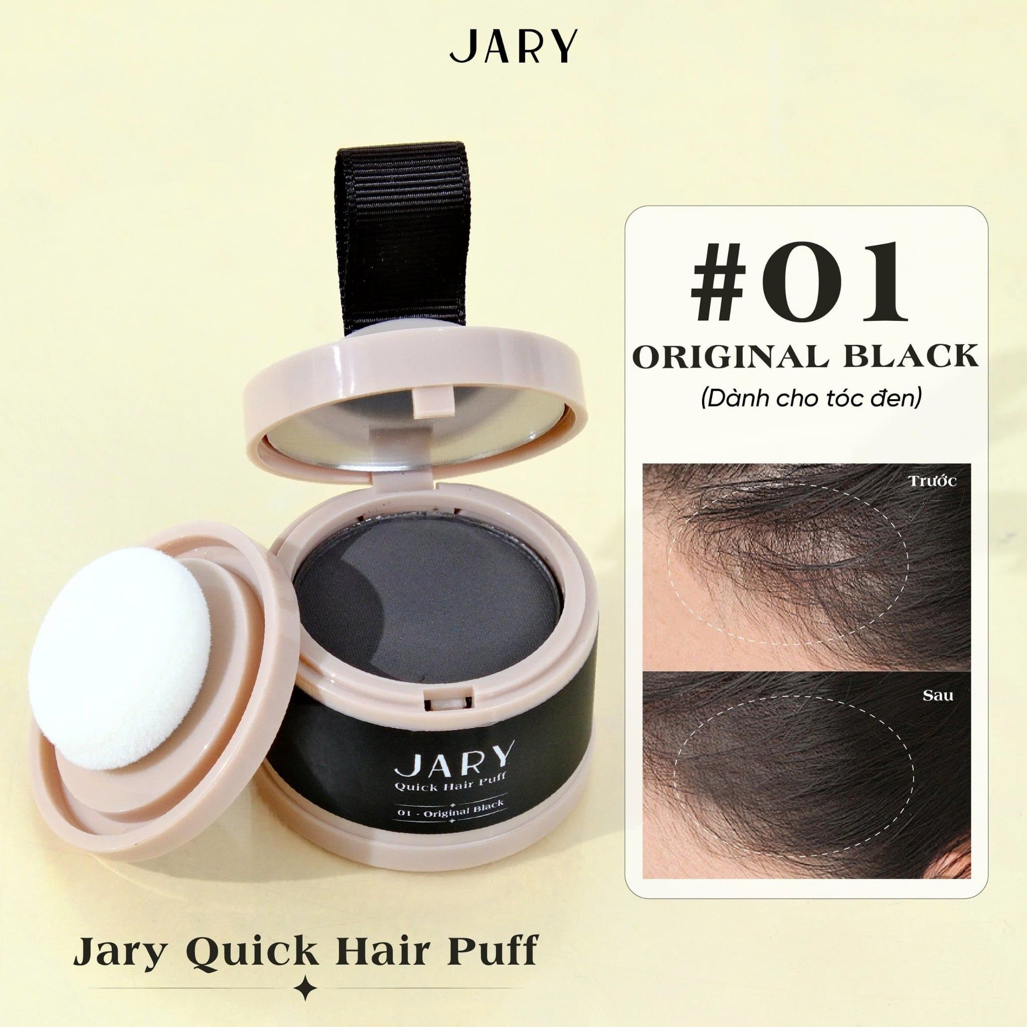 Phấn Chấm Hói Tóc Jary Quick Hair Puff