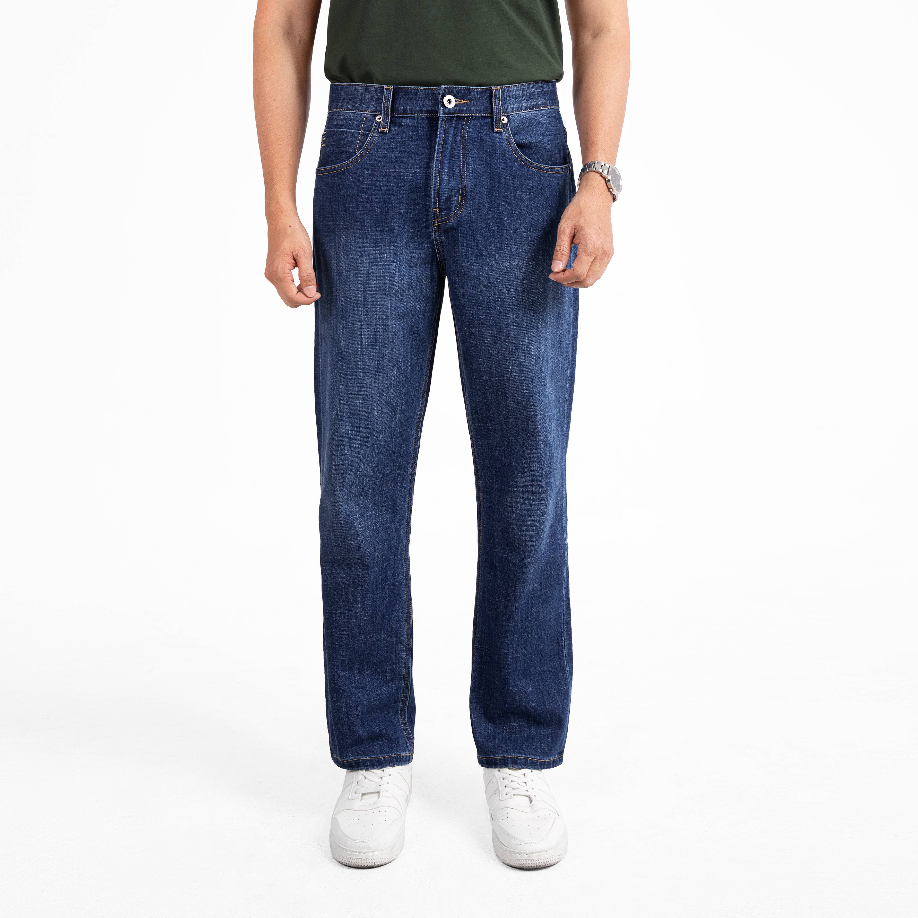Quần Jeans Nam Cao Cấp J13 - Form Slim Straight - KaKa Fashion