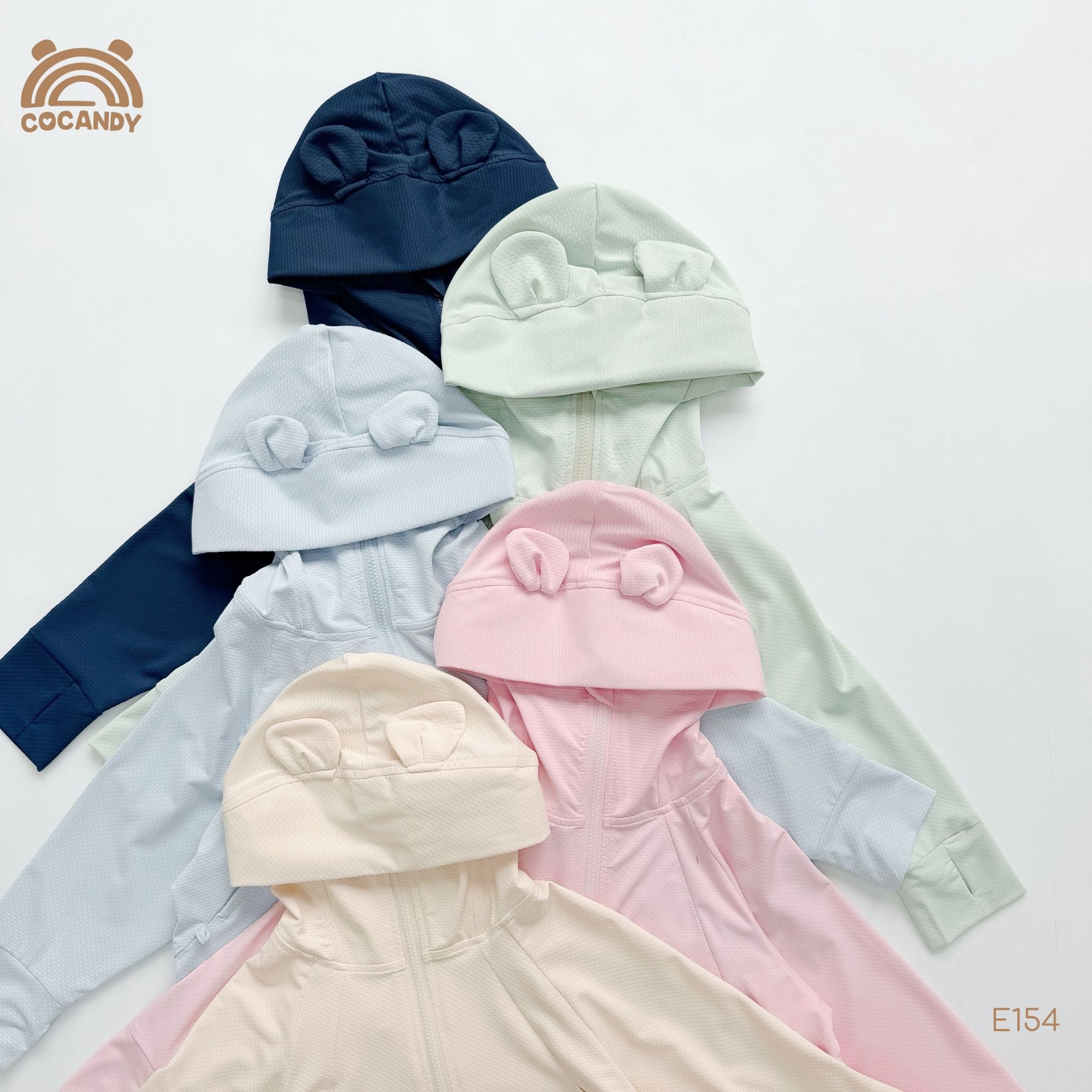 Áo khoác chống nắng Dia-Cool XANH LÁ mũ gấu_thumbnail_2