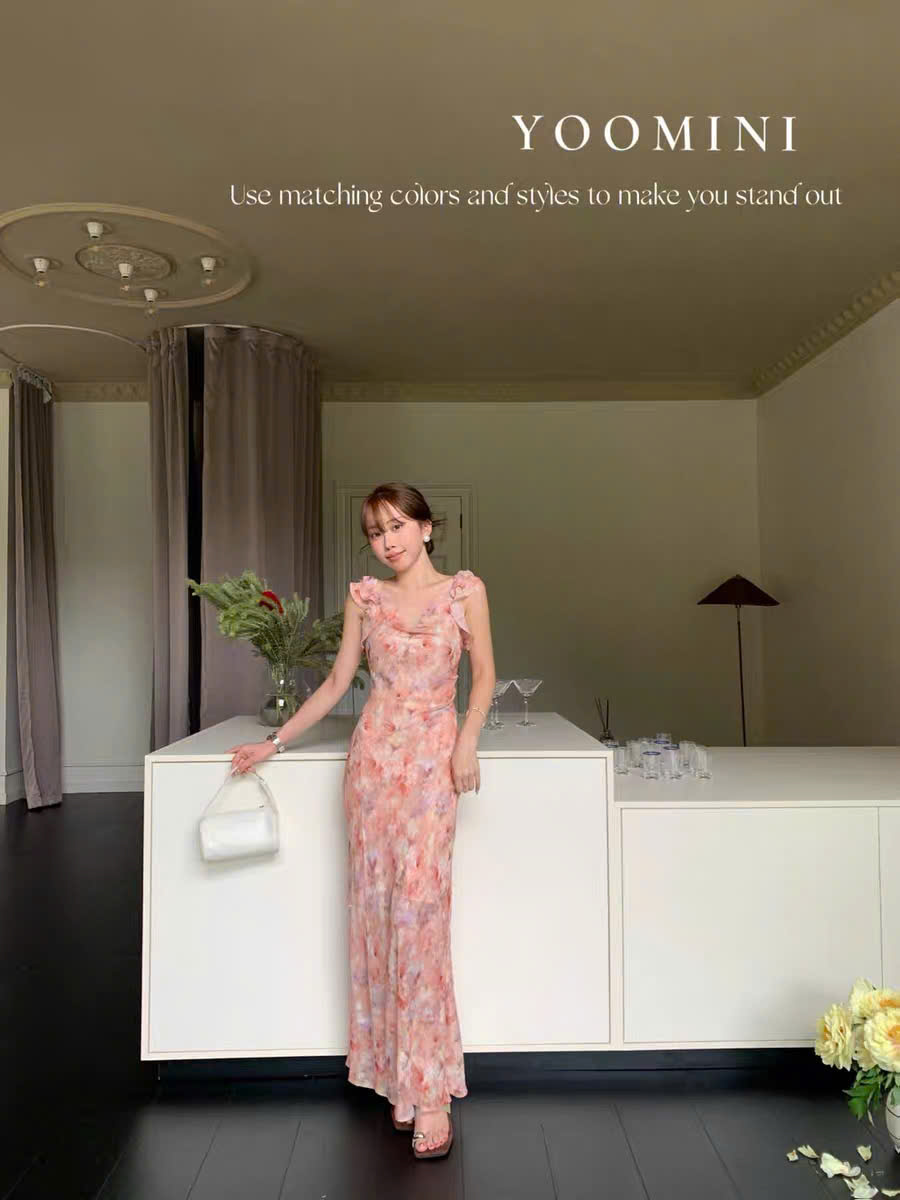Lucas - Váy cổ đổ bèo tay hến dáng maxi YOOMINI_thumbnail_4