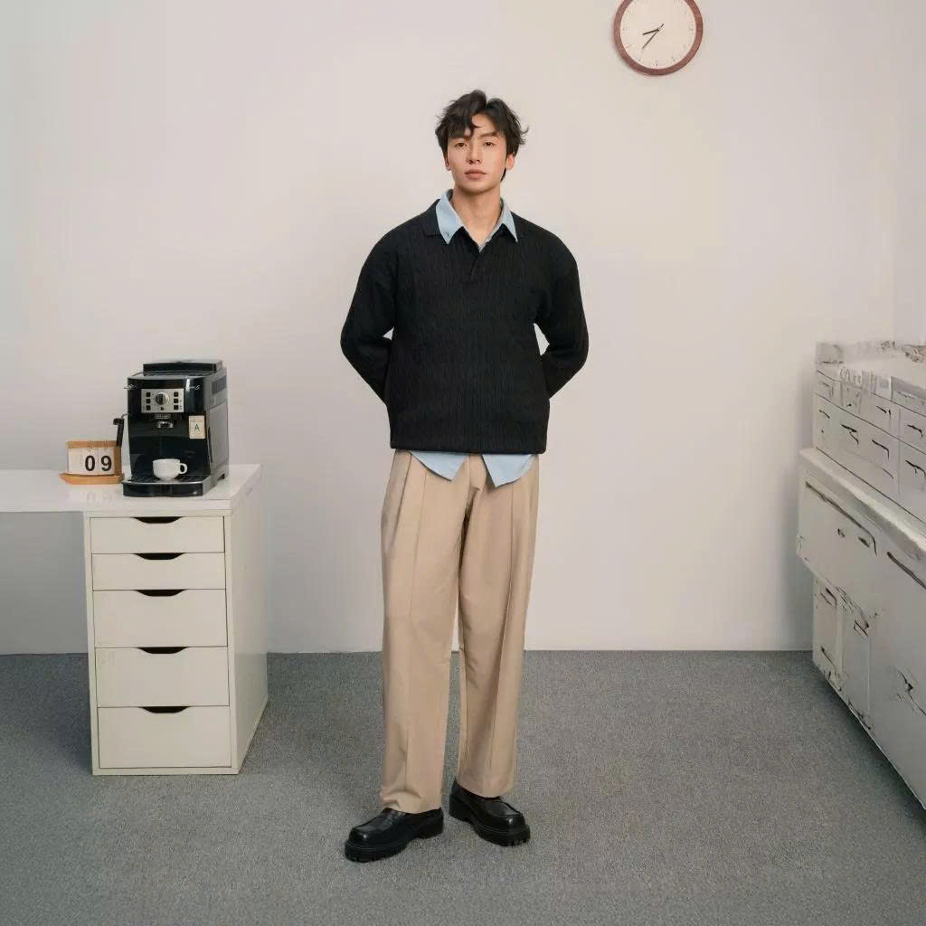 Quần Dài The Glide Utline Vải Kaki Form Straight_thumbnail_2