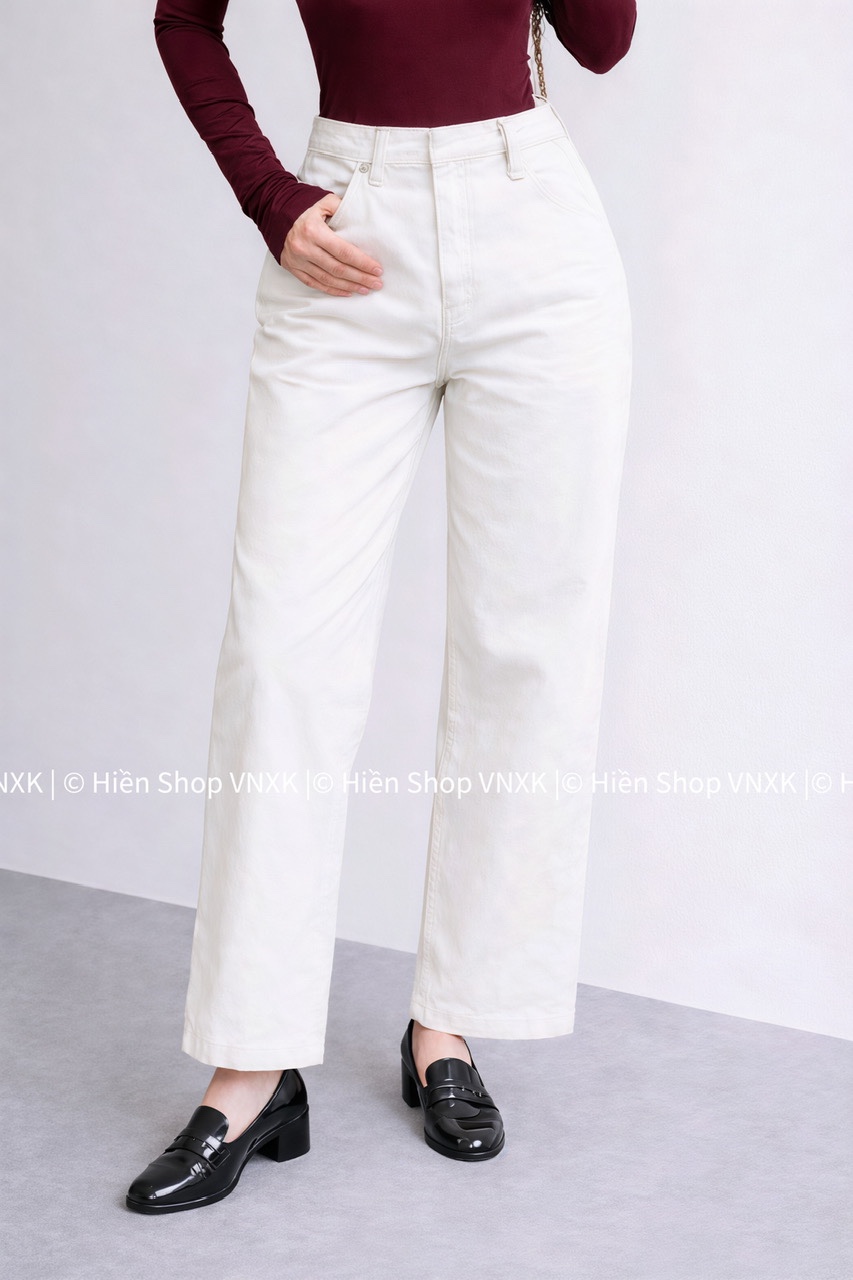 Quần Jean Trắng Uniqlo