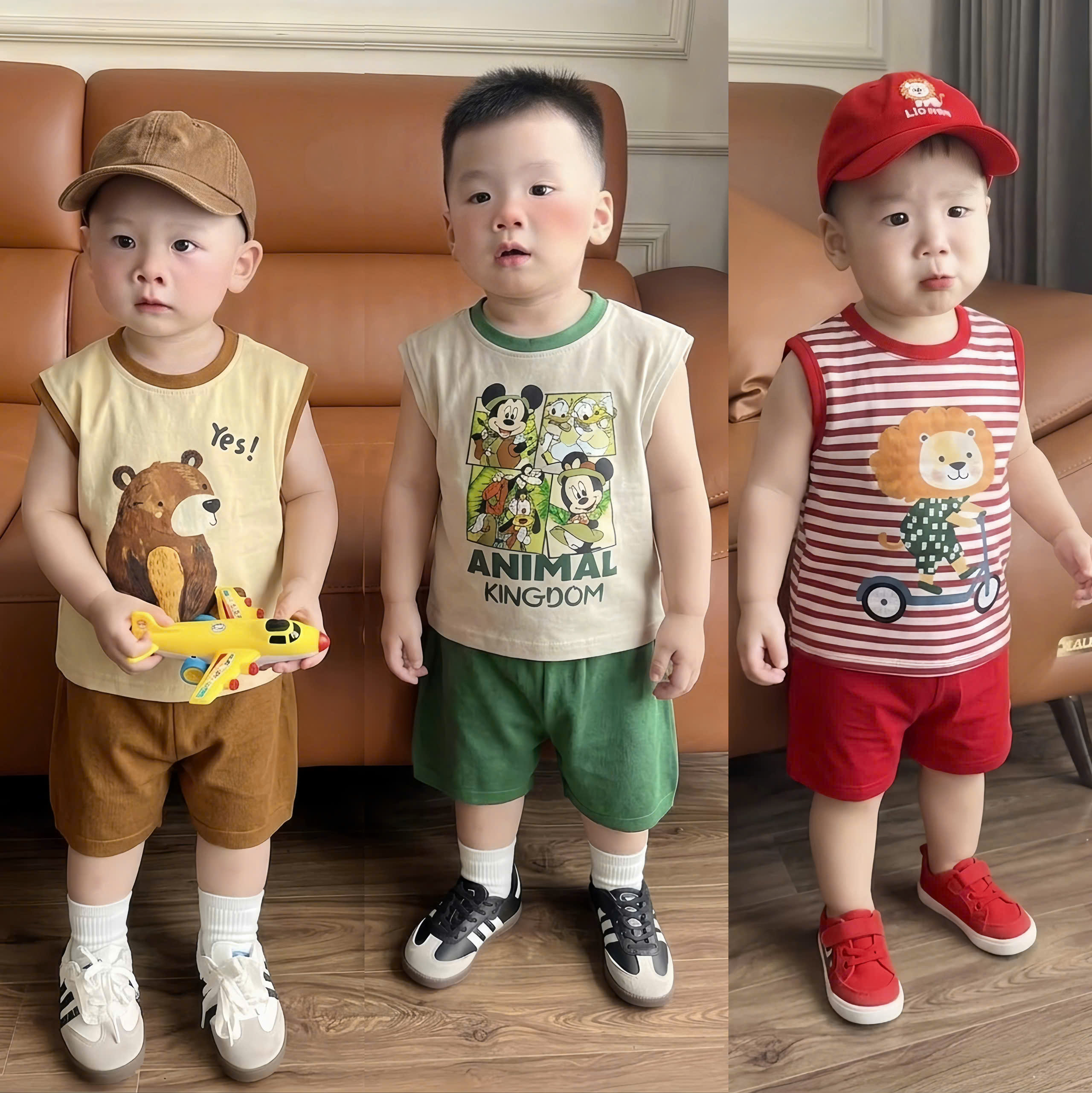 D70 SET 3 BỘ BA LỖ MICKEY ANIMAL - A100.386