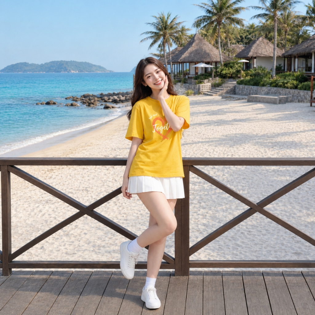 [Form Rộng] Áo phông dáng rộng hình trái tim TOGETHER, - Loza RT8640_thumbnail_0