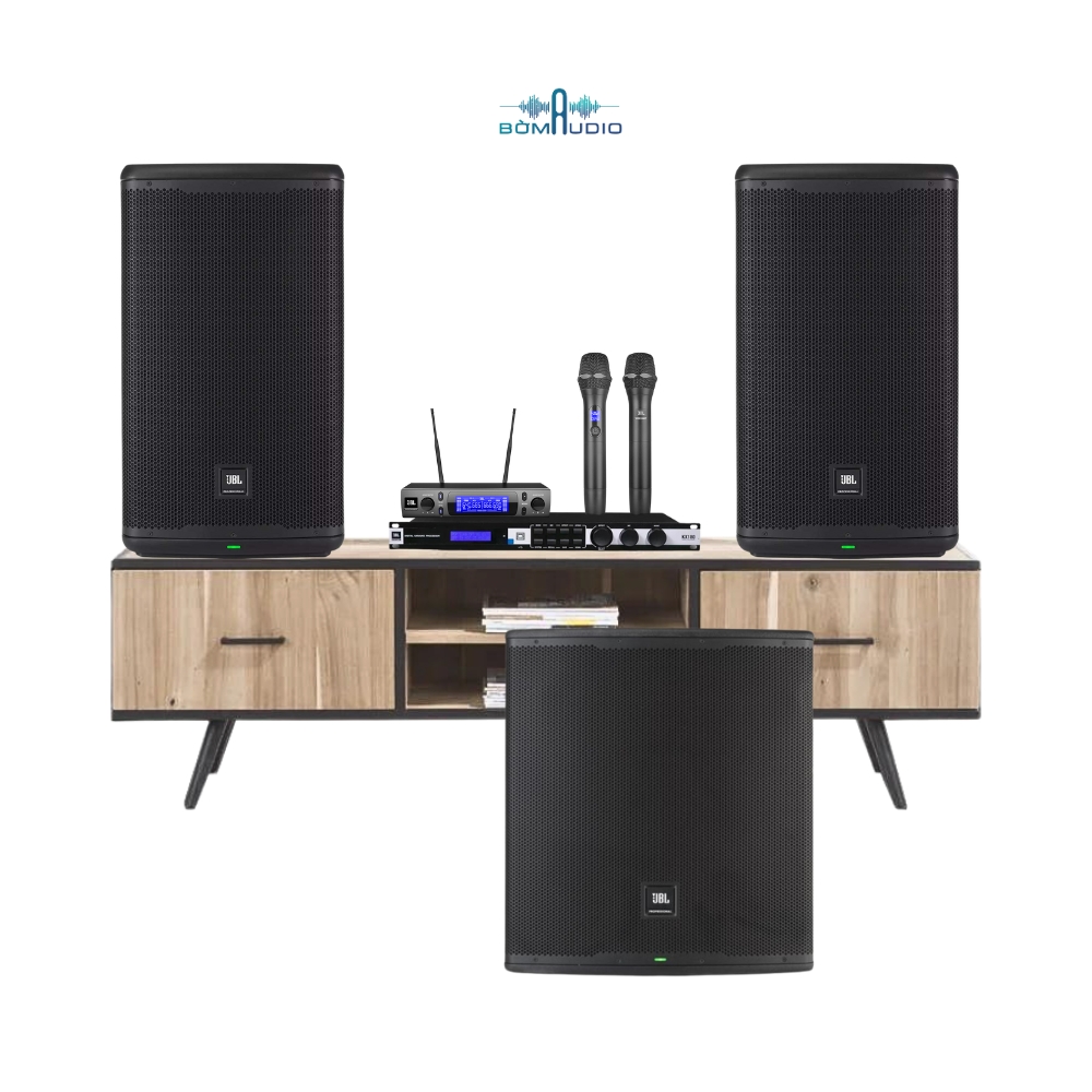 Combo Vang Số JBL KX180A + Micro JBL VM300 + Loa JBL EON 715 + Loa Subwoofer JBL EON 718 - B421_thumbnail_0