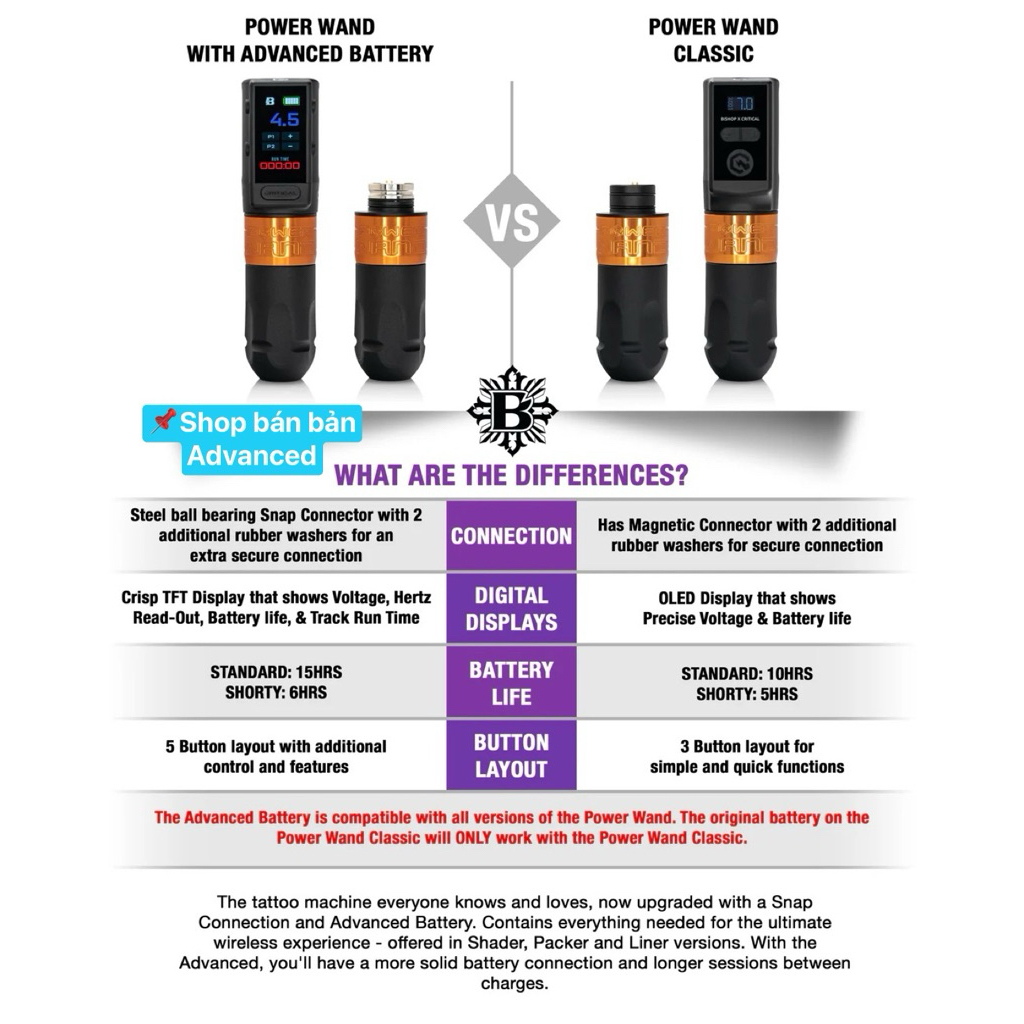 The BISHOP Power Wand with Advanced Battery Full Set - Hàng mới về - Đập Hộp 🗃️_thumbnail_4