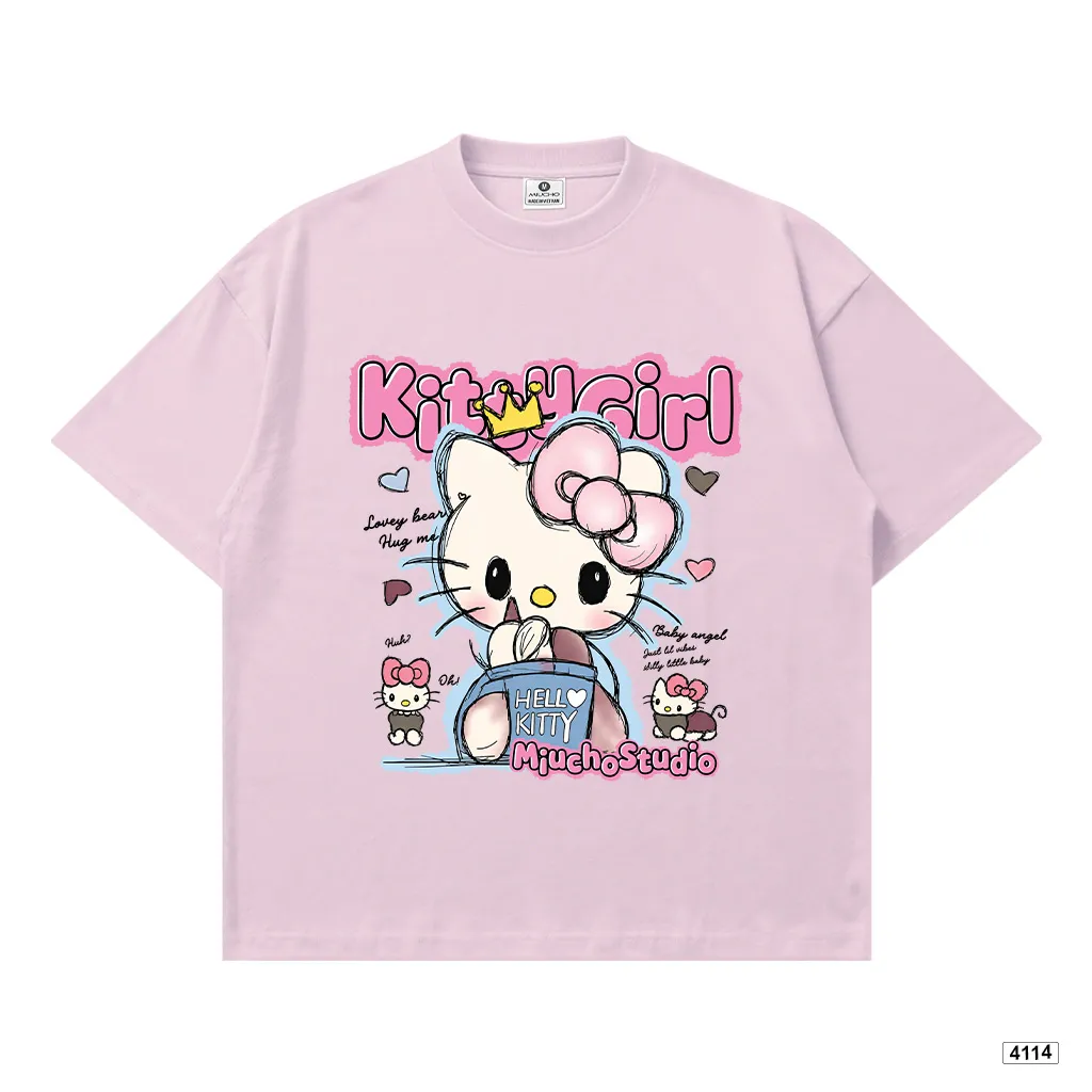 Áo thun nữ form boxy Kittie Girl Miucho 4114_thumbnail_9