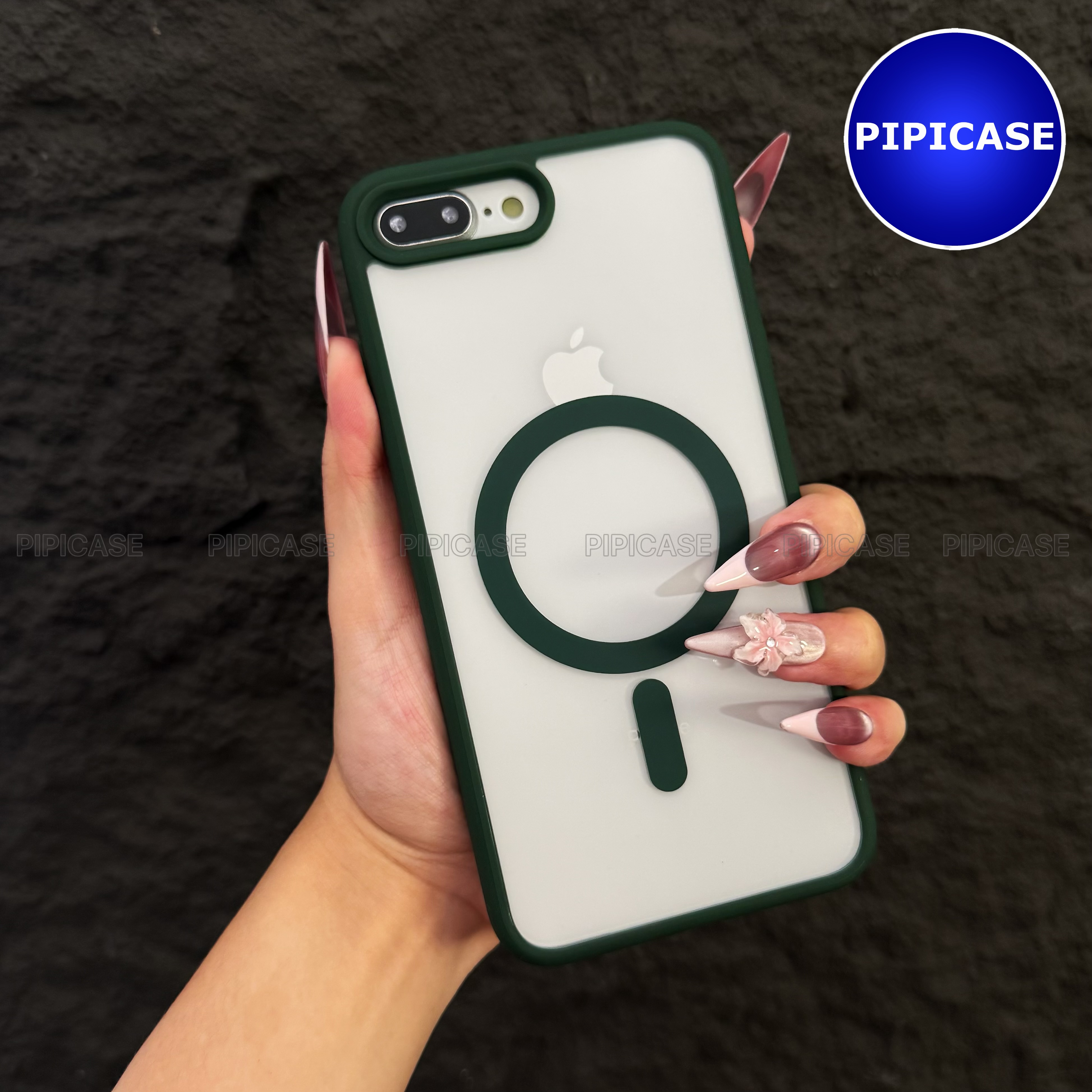 Ốp Lưng iPhone 7 Plus / 8 Plus - Chic - Xanh Lá_thumbnail_5