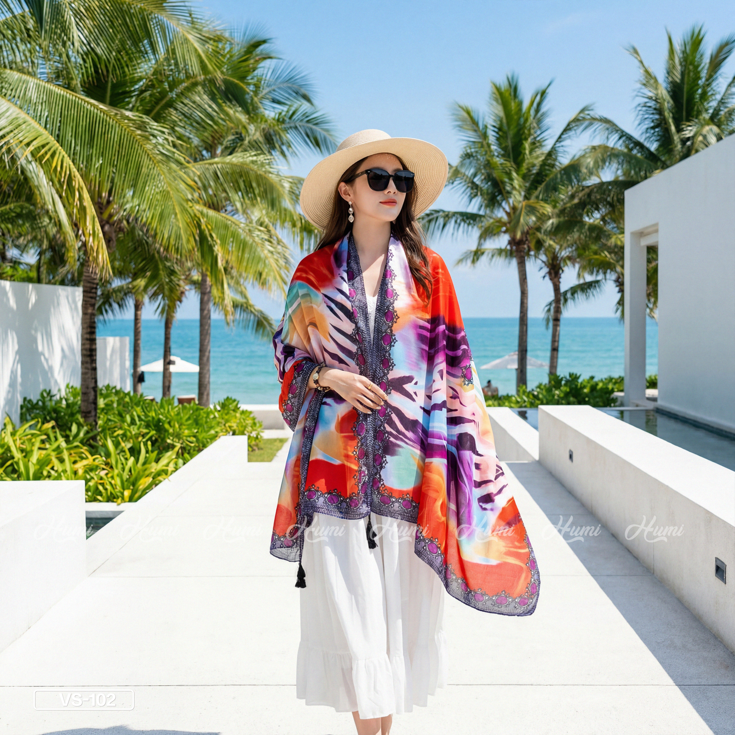 KHĂN HỌA TIẾT THỔ CẨM (VS102)