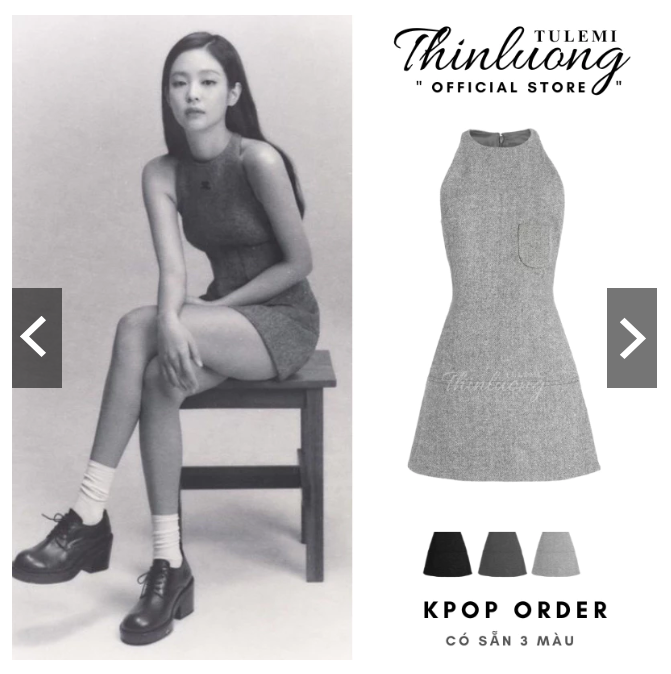 Đầm body đầm chữ a đầm xoè màu xám trắng tôn dáng Jen