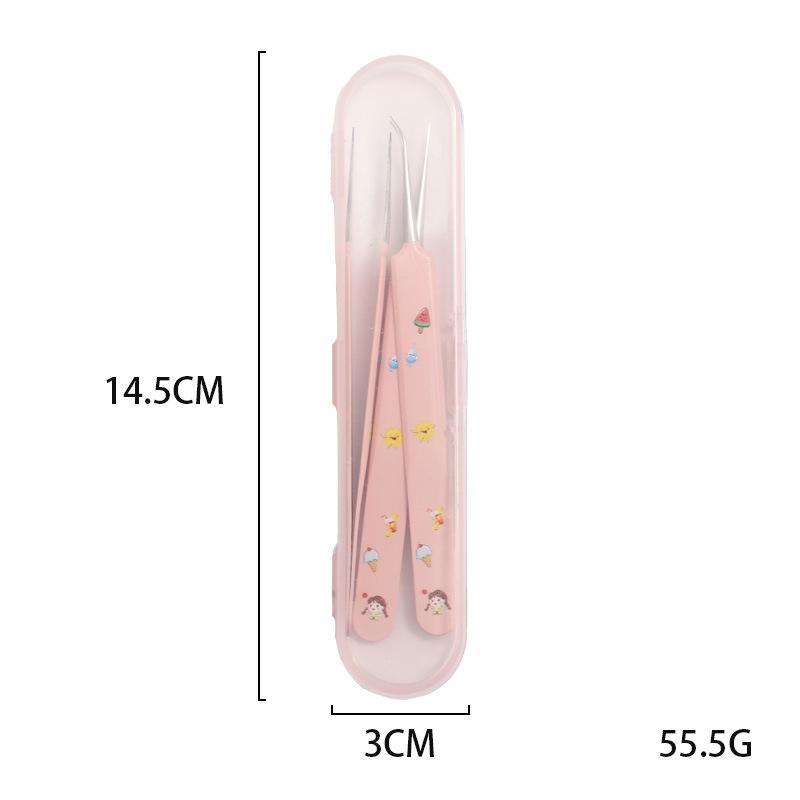 TLM Bộ Nhíp Gắp Mụn Loại Bỏ Mụn Đầu Đen Kẹp Lỗ Chân Lông Siêu Mịn Có Độ Chính Xác Cao Nhíp Thẩm Mỹ Viện Cùng Kẹp Mụn Bằng Thép Không Gỉ 4 Màu Tùy Chọn Kẹp Chặt Chính Xác Và Dễ Dàng